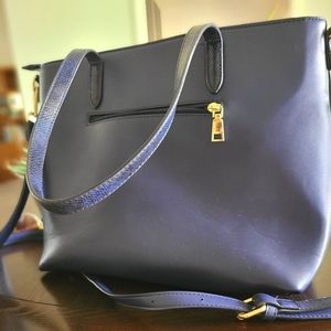 Navy blue tote/ handbag / travel bag